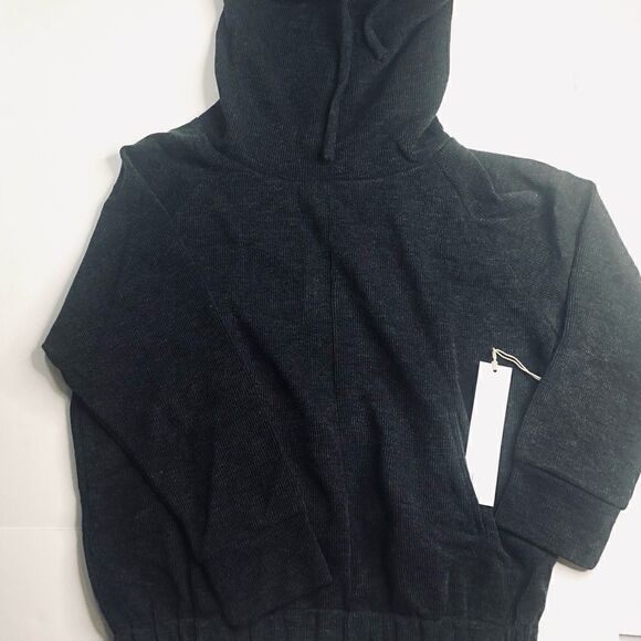 LUMIERE Charcoal Gray Long-Sleeve Super Soft Turtleneck Pullover Top Sweatshirt - Picture 9 of 13